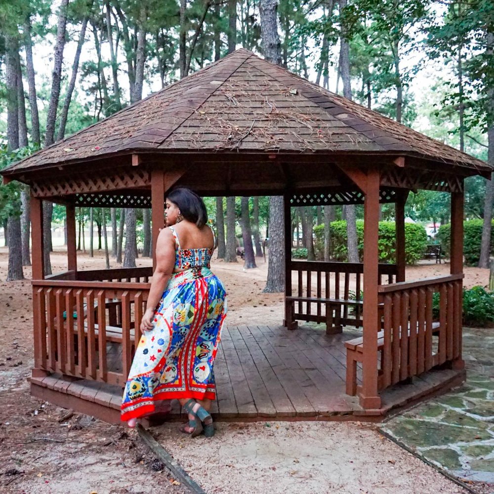 Plus Size Worldly Print Maxi Skirt Set - Picture 2 of 2